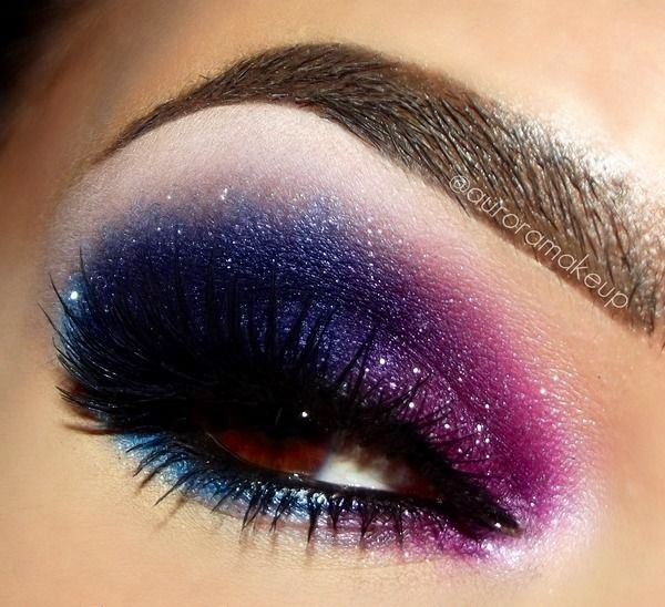 Makeup Cantik, Make Up Designs, Galaxy Makeup, Makeup Pengantin, Eye Makeup Designs, Makijaż Smokey Eye, Colorful Eye Makeup, Makeup Eye Looks, Creative Eye Makeup