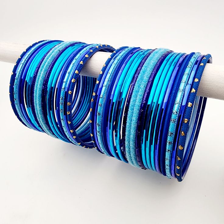 Amina Bangle Set Indian Bangles , South Asian Bangles , Pakistani Bangles , Desi Bangles , Punjabi Bangles , Tamil Bangles , Indian Jewelry Blue Bohemian Bracelets For Festivals, Bohemian Blue Bracelets For Festivals, Bohemian Blue Bracelet For Festivals, Bohemian Blue Beaded Bracelets For Festivals, Blue Bohemian Beaded Bracelets For Festivals, Bohemian Stackable Bangle For Party, Traditional Blue Beaded Bracelets For Festivals, Stackable Bohemian Bangle For Party, Blue Stackable Wrap Bracelet As Gift