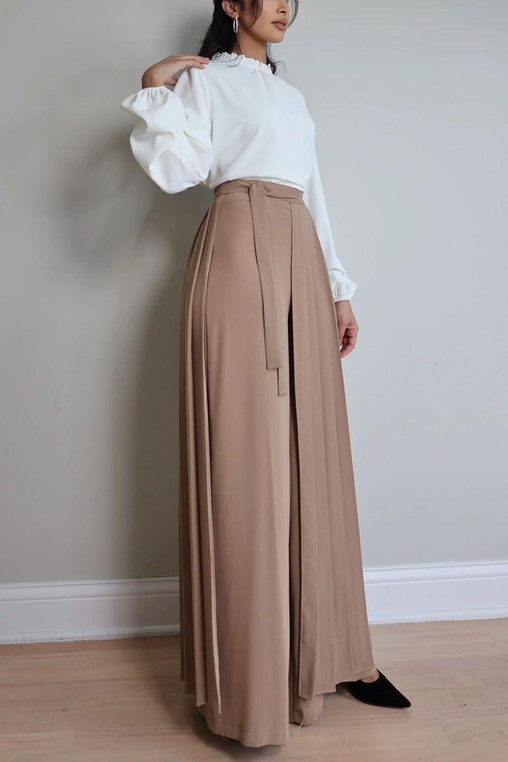 Lovely Pleated Overskirt Pants Set Plus Size Chic, Lounge Pants, First They Came, Skirt Pants, Pleated Skirt, Soft Fabric, Soft Fabrics, Skirt Set, Pants Set