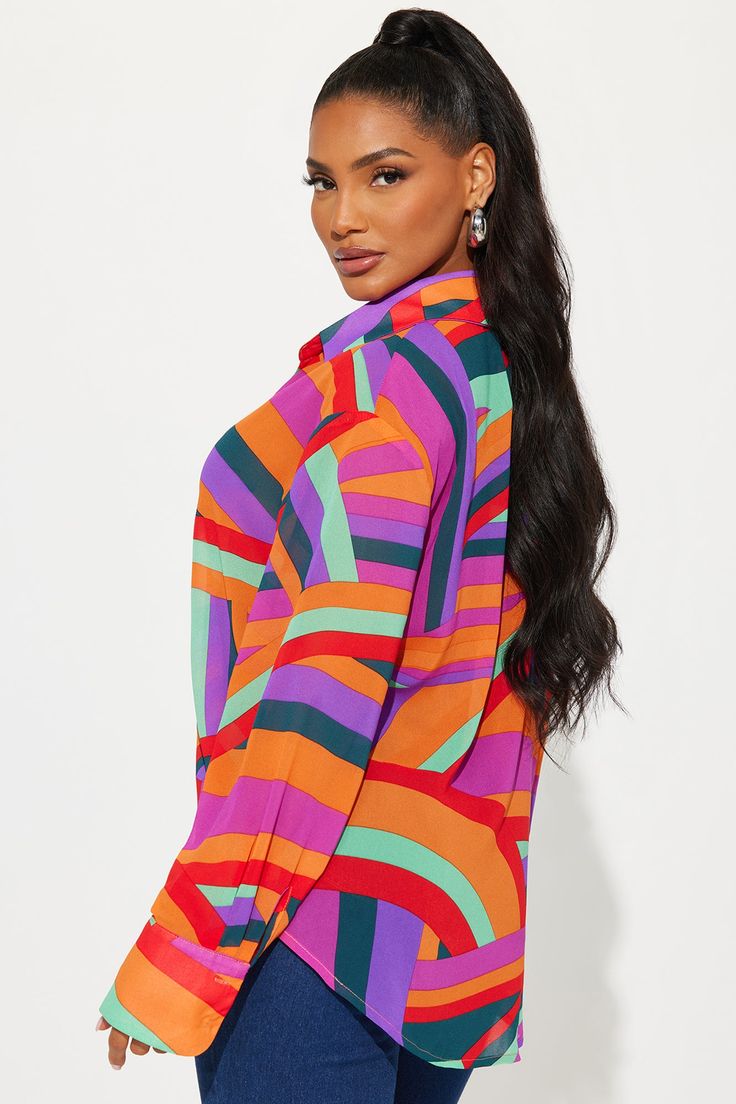 Available In Multi Color. Shirt Long Sleeve Button Down Collar Printed Non Stretch Disclaimer: Print Placement May Vary Self: 100% Polyester Imported | Mind Games Shirt size Small by Fashion Nova Search By Photo, Mind Games, Gaming Shirt, Color Fashion, Jean Top, Print Placement, Color Shirt, Shirt Long Sleeve, Shirts Blouses