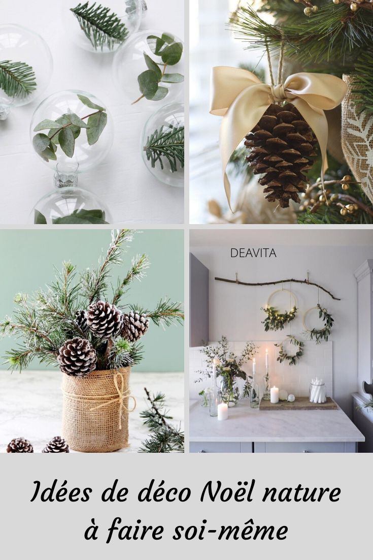 christmas decorations with pine cones and candles