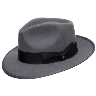 Manhattan Fedora - Ultrafino Wide Brim Fedora For Fall, Fitted Fedora Hats For Fall, Fitted Wide Brim Panama Hat For Winter, Classic Curved Brim Fedora For Fall, Classic Fedora With Curved Brim For Fall, Elegant Fedora With Curved Brim For Fall, Elegant Curved Brim Fedora For Fall, Elegant Fall Fedora With Curved Brim, Classic Winter Fedora Panama Hat