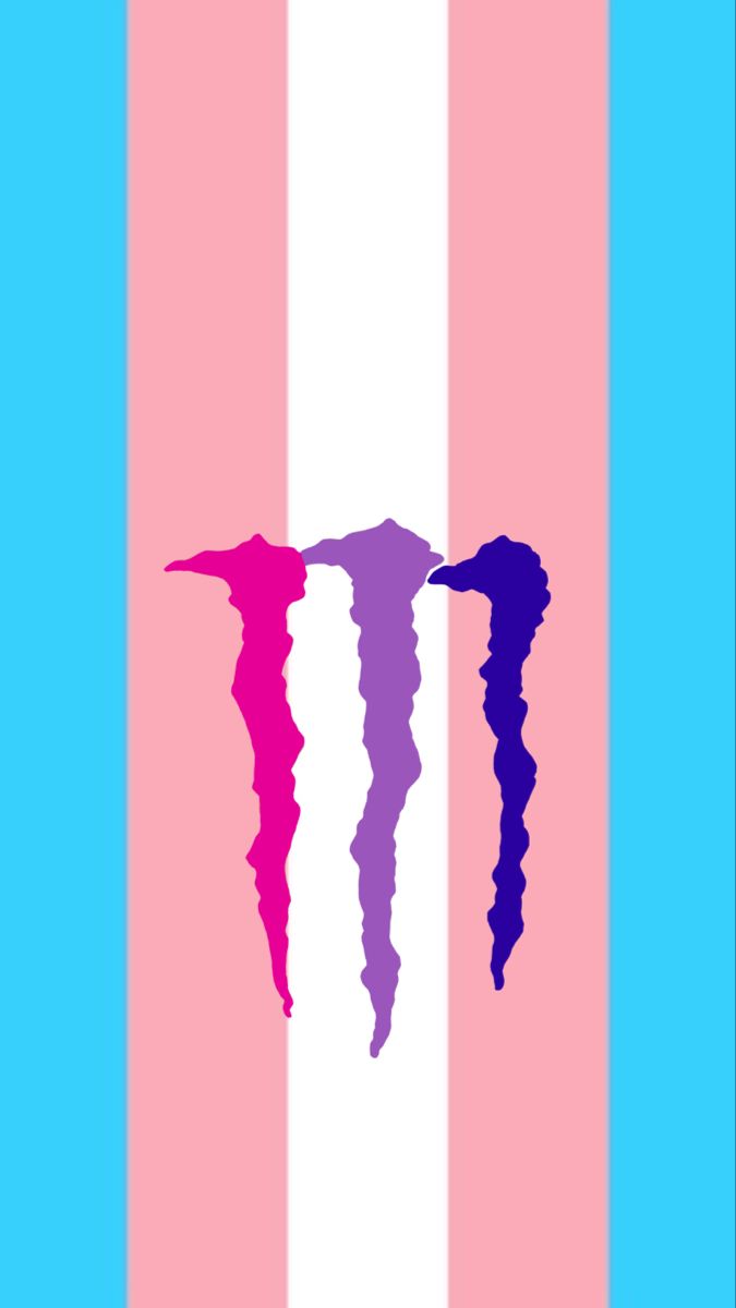 three different colored birds on a pink and blue striped background with the same bird in the middle