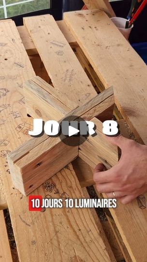 a person is working on some wood with the words jorn 8 in front of them