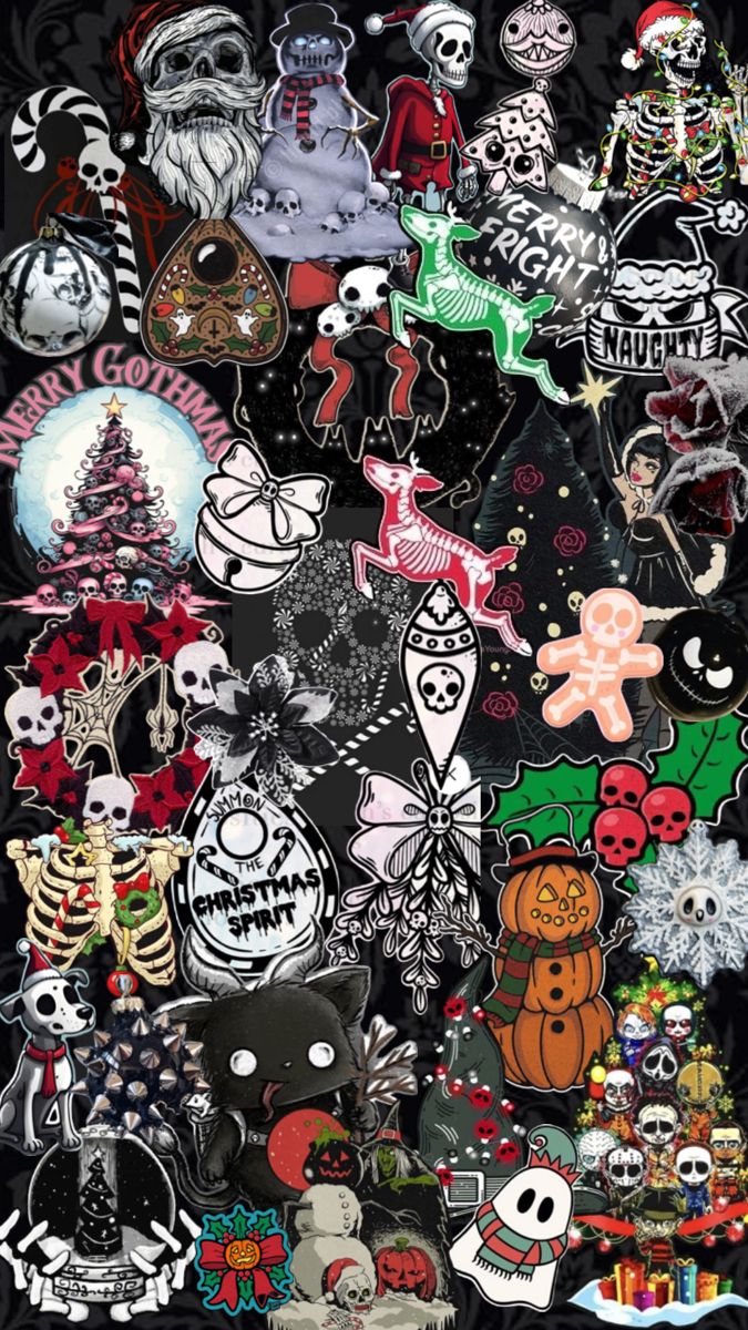 many different types of stickers on a black background