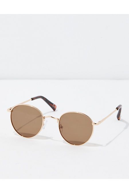 Metal frames/Retro design/BPA-free/100% UVA protection Retro Brown Adjustable Sunglasses, Trendy Round Metal Frame Sunglasses, Trendy Round Sunglasses With Metal Frame, Casual Brown Sunglasses With Metal Frame, Casual Gold Sunglasses For Everyday Use, Casual Gold Sunglasses For Everyday, Casual Everyday Gold Sunglasses, Retro Round Frame Metal Sunglasses, Retro Round Metal Frame Sunglasses