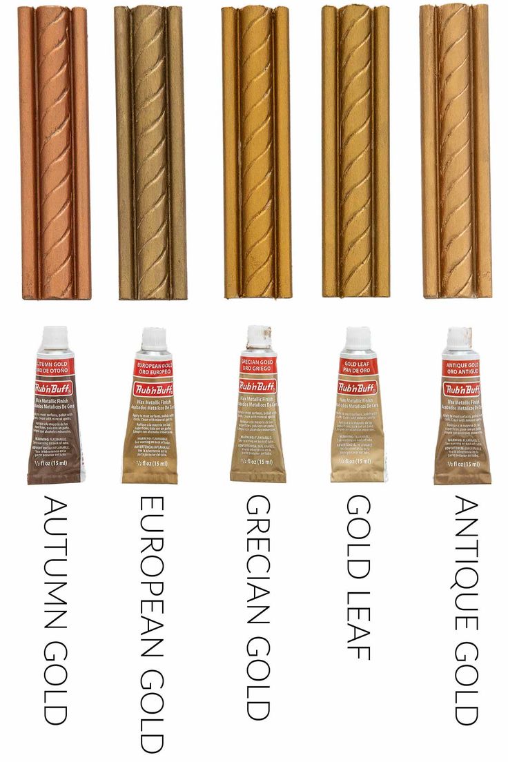 the different types of copper paint are shown