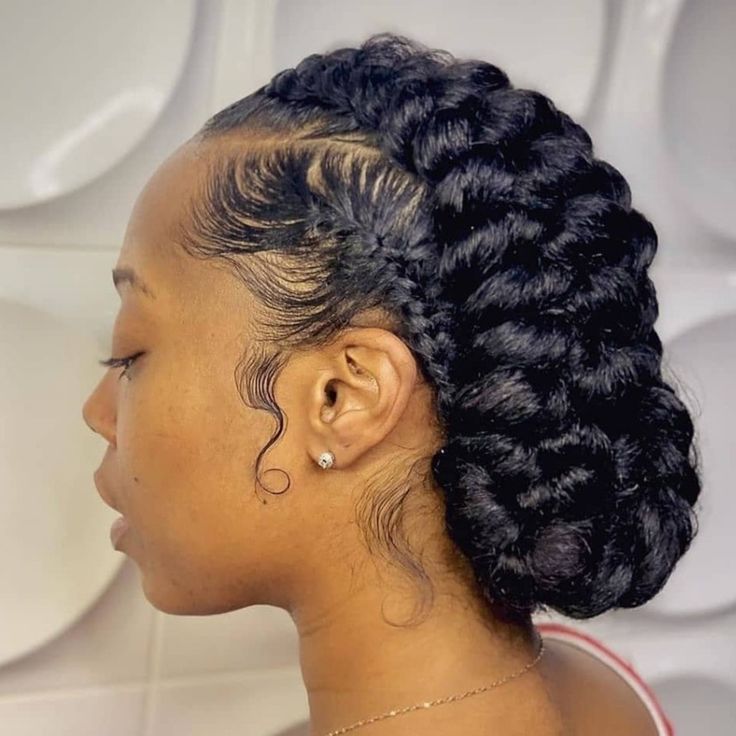 Protective Hairstyles With Natural Hair, Natural Hair Jewelry, Natural Hair Updo Wedding, Tapered Natural Hair Cut, Flat Twist Hairstyles, Natural Braided Hairstyles, 2 Braids, Protective Hairstyles For Natural Hair, Braided Cornrow Hairstyles