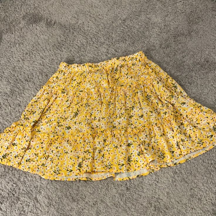 Yellow Shein Skirt Size Medium Never Worn Skirts Shein, Shein Skirts, Patchwork Skirt, Yellow Skirt, Orange Blossom, Women Skirts Midi, Midi Skirt, Blossom, Womens Skirt