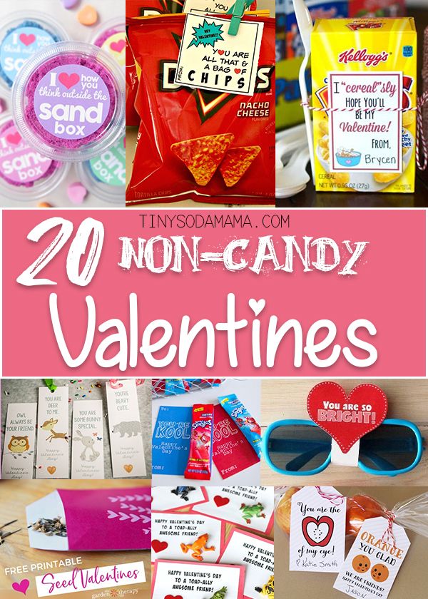 valentine's day candy with the words, 20 non - candy valentines