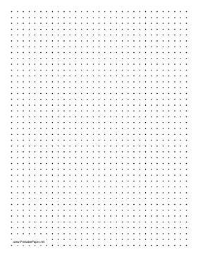 a sheet of paper with small dots on it