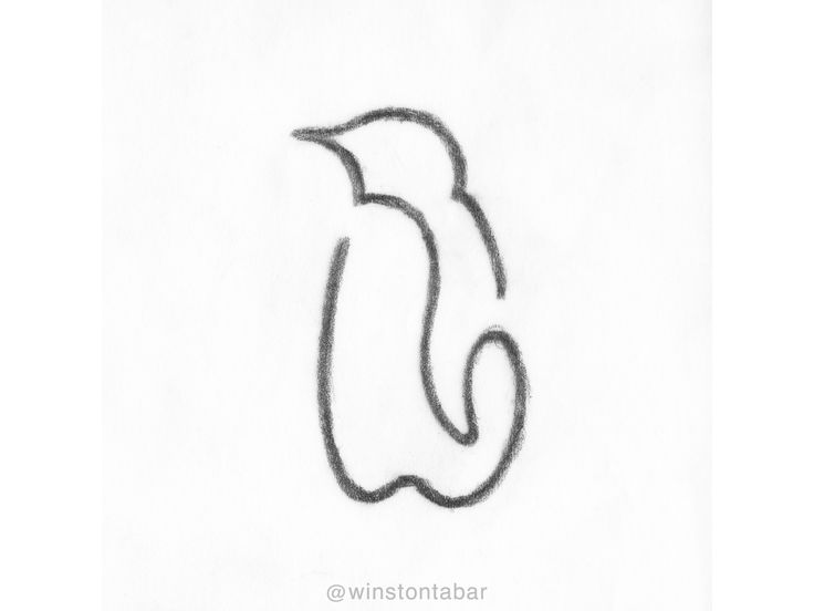 a pencil drawing of the letter b