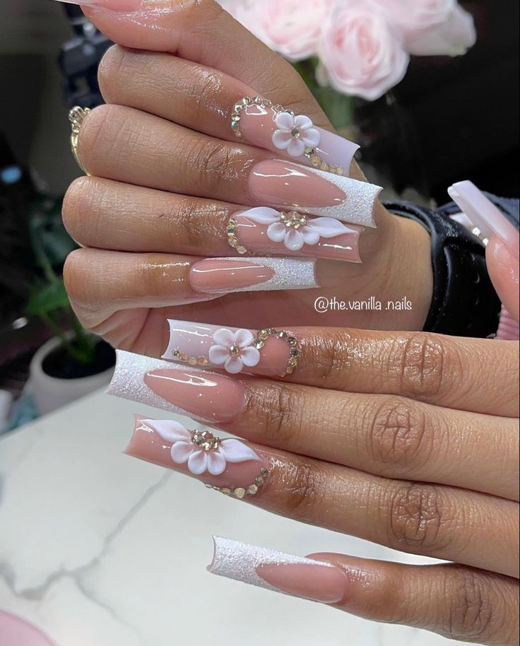 Vanilla Nails, Nails Art Easy, Nails Art Simple, Nail Art 2022, Nail Art 2023, Nail Art For Short Nails, Art For Short Nails, Quinceanera Nails, Art Hacks