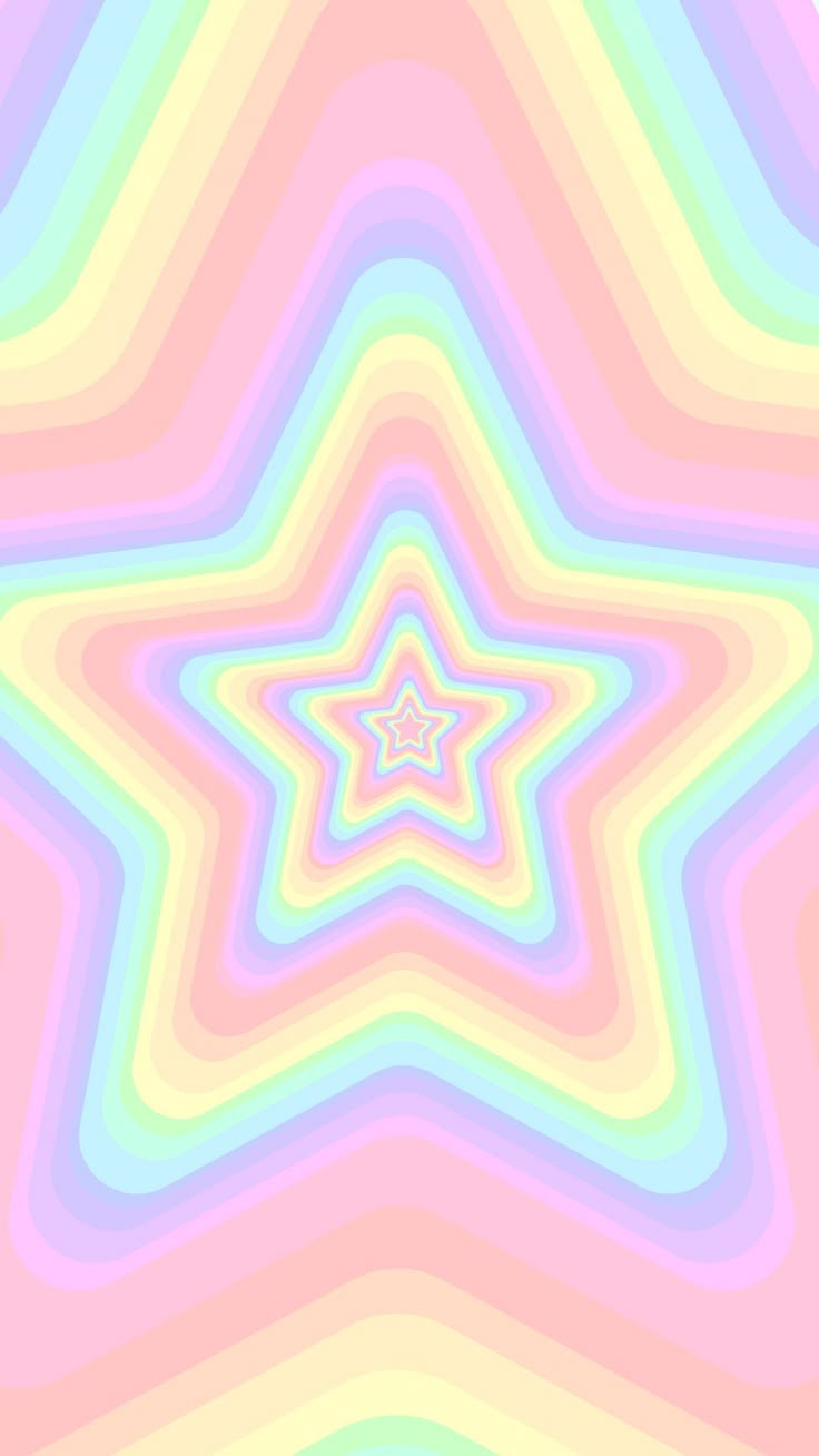 an abstract background with multicolored lines and a star