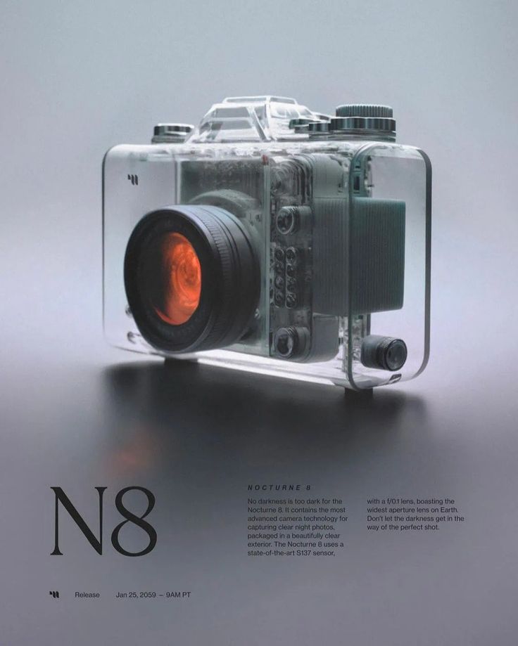 an advertisement for the n8 camera is shown in this advertiser's image