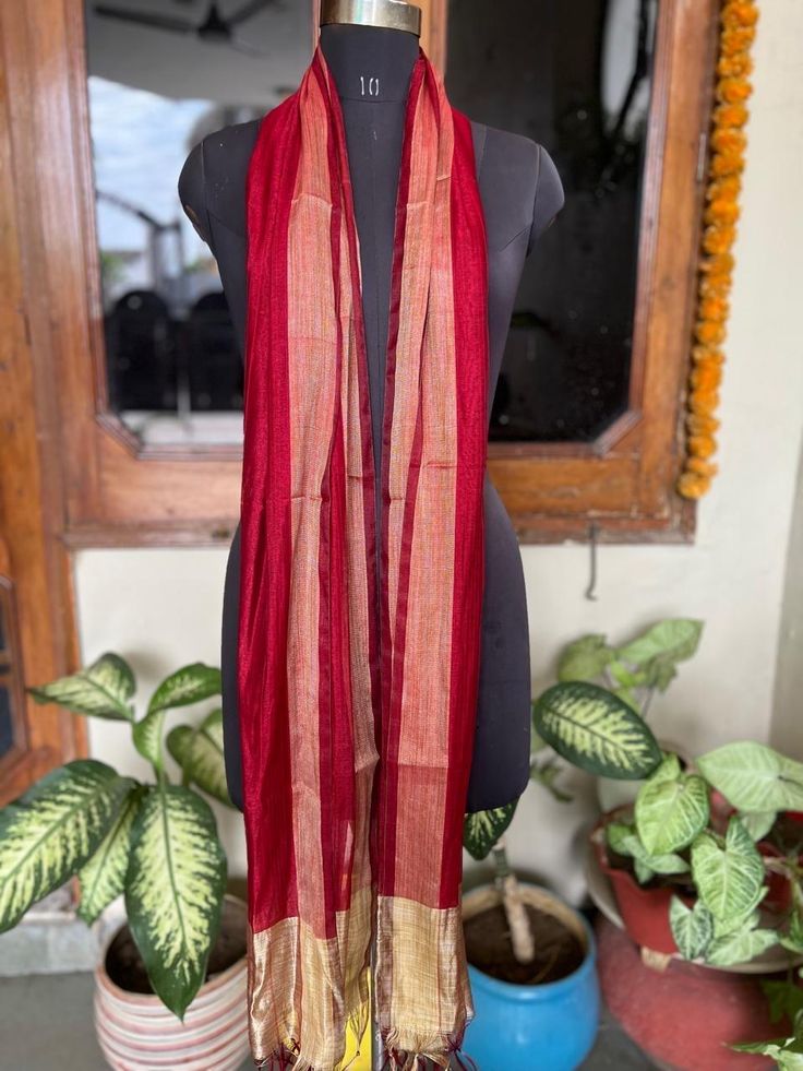 This beautifully crafted high quality men's dupatta for Sherwani and kurtas will surely enhance the look of the outfit. This men's ethnic dupatta/stole has been designed keeping in mind the latest and upcoming trends in fashion industry. Ideal wear for festivities, weddings, special occasions, puja functions, cermonies etc. Colour:Beige and red , Fabric:Cotton Silk Package includes only 1 Dupatta. Great for gifting to people of all ages as one size is perfect for all. Description The man who dra Festive Chanderi Sherwani With Dupatta, Traditional Unstitched Suit With Dabka For Festive Occasions, Traditional Festive Unstitched Suit With Dabka, Festive Semi-stitched Chanderi Sherwani, Festive Katan Silk Traditional Wear With Dabka, Festive Traditional Wear In Katan Silk With Dabka, Festive Chanderi Semi-stitched Sherwani, Festive Bollywood Sherwani In Chanderi, Eid Silk Sherwani With Dupatta