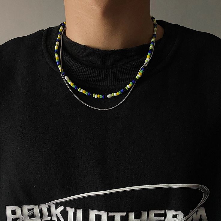 Type: AccessoriesMaterial: Titanium steel, acrylicColorful beads necklacelength: 45-48cm ( 17.7-18.9 inches )Metal chain length: 50cm ( 19.7 inches )Extension chain:5cm ( 2.0 inches ) Trendy Yellow Beaded Chain Necklace, Trendy Yellow Necklace With Beaded Chain, Casual Green Beaded Chain Necklace, Casual Green Necklace, Casual Green Beaded Chain Jewelry, Gymnastics Necklace, Celebrity Necklace, Yarn Necklace, Hand Beaded Necklace