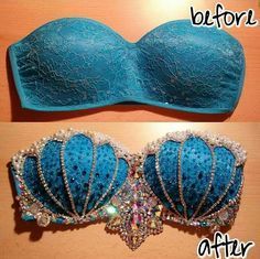 an image of two bras with the same bra on them, one is blue