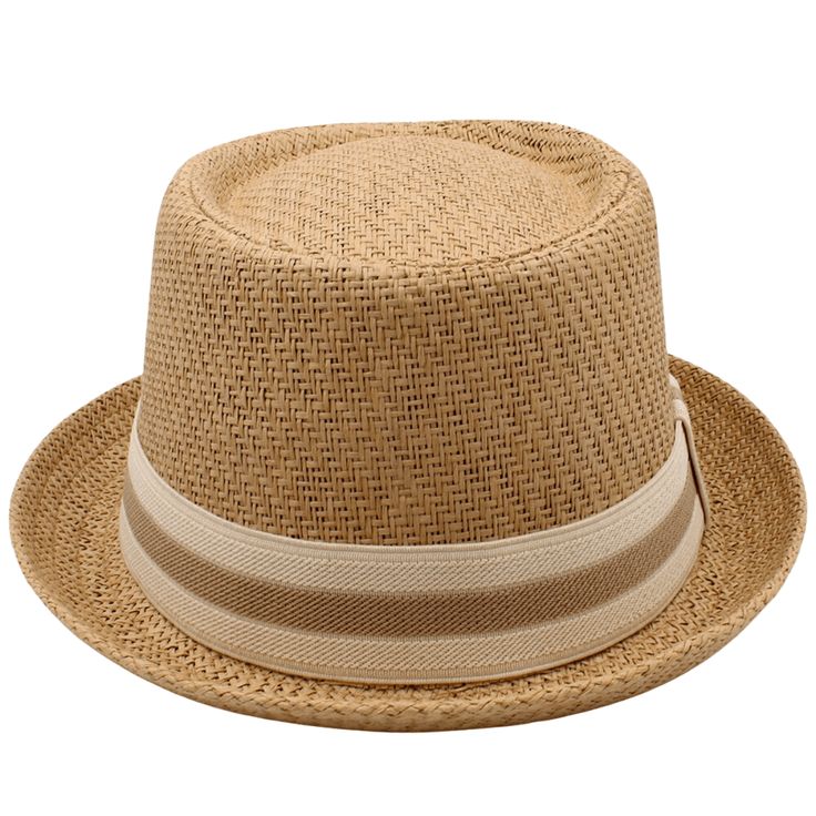 Summer is around the corner, and it's time to elevate your style game. The Men's Straw Pork Pie Hat is everything you need to stay on-trend and keep the sun out of your eyes. Made from high-quality straw, this hat is durable and lightweight for maximum comfort. The timeless design features a flat top and a narrow brim with a distinctive dent, giving you that classic Hollywood look that will catapult you from average to exceptional. Versatile and stylish, this hat can be worn with casual outfits or dressed up for formal events. Whether you're on vacation, at the beach, or just running errands, this hat is the perfect accessory to complete your look. Don't settle for mediocre fashion - grab the Men's Straw Pork Pie Hat and stand out from the crowd in style. Specifications Style: Casual Patte Summer Beige Fedora With Flat Bill, Casual Adjustable Straw Hat For Warm Weather, Adjustable Flat Bill Sun Hat For Spring, Lightweight Spring Hat Bands For Outdoor, Vacation Hats With Flat Bill In Toquilla Straw, Casual Straw Hat For Warm Weather Outdoor, Vacation Hat With Flat Bill Made Of Toquilla Straw, Spring Vacation Hats With Flat Bill, Casual Adjustable Hats For Beach Season