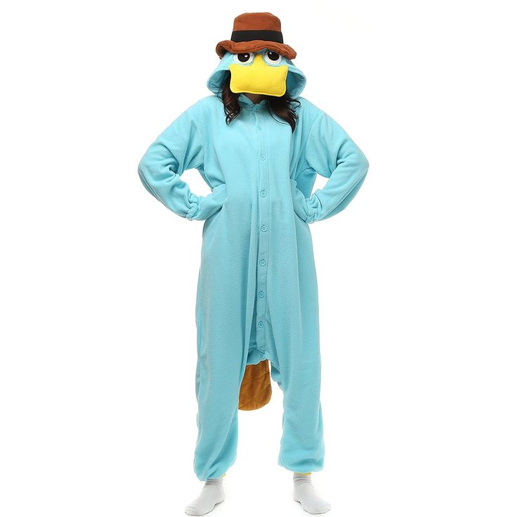 a person in a blue bird costume