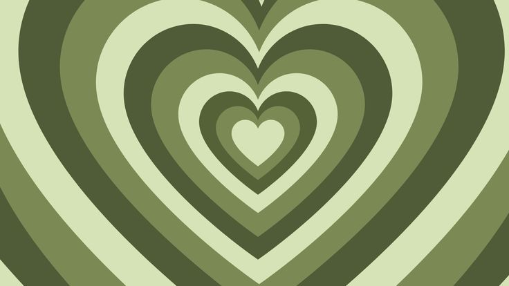 an image of many heart shapes in green and white