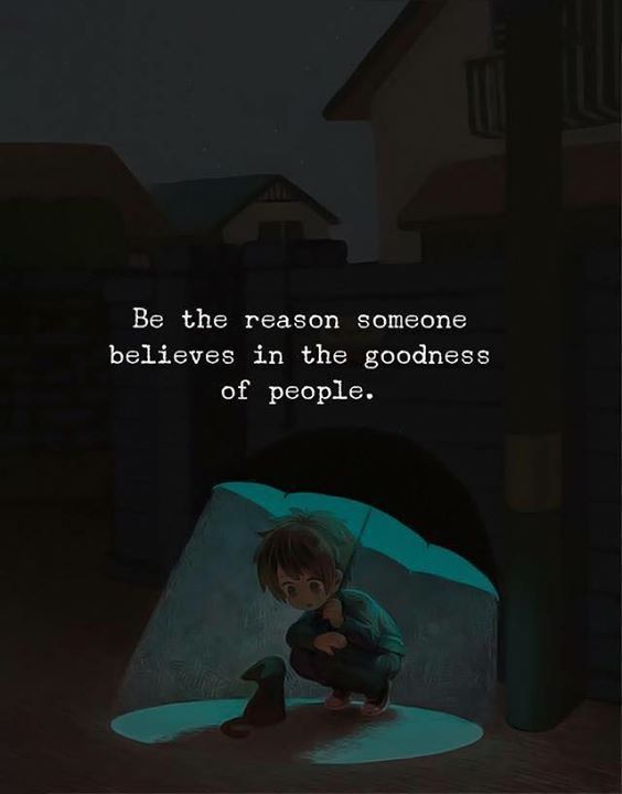 a child sitting on the ground in front of a blue light with a quote above it that reads, be the reason someone believing