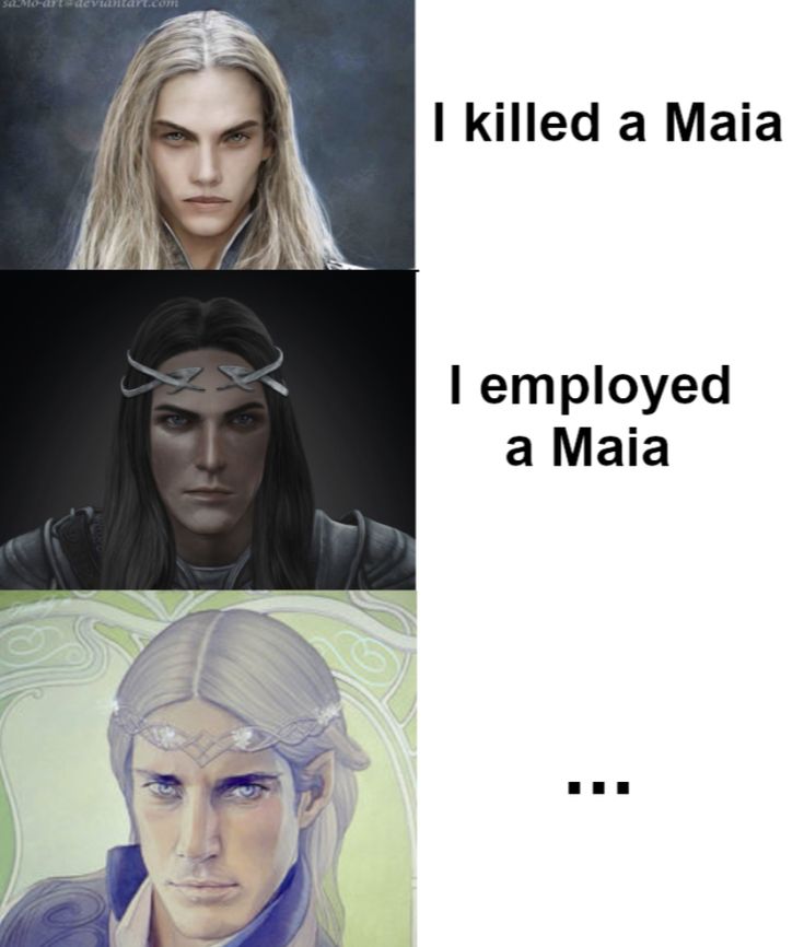 three different avatars with the words i killed a maa, i employd a maa