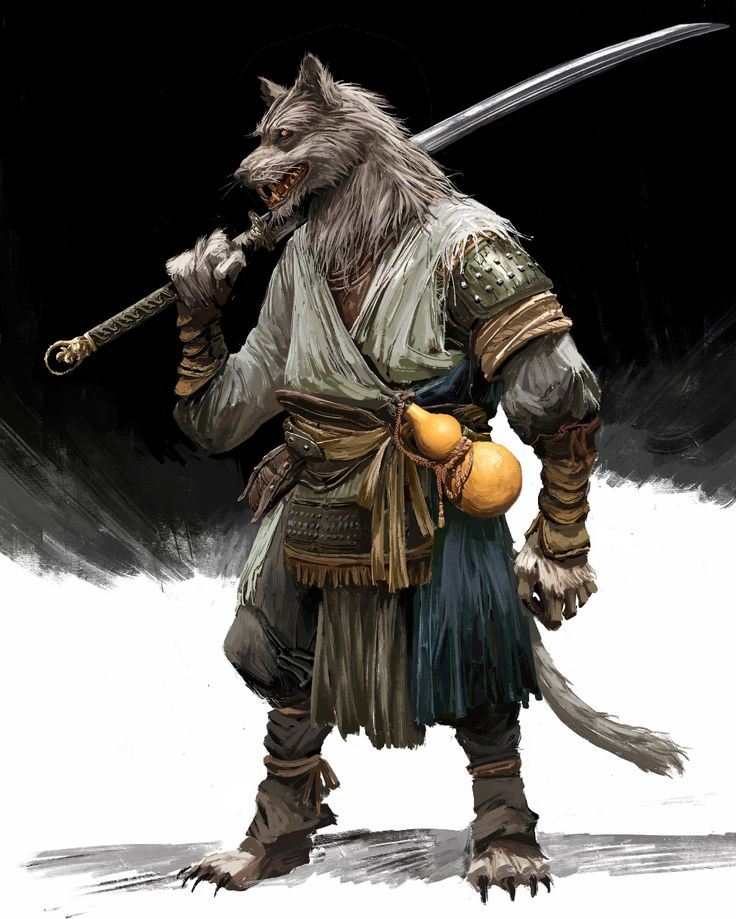 ArtStation - The Wolf Warrior, C Y Dnd Wolf Character, Wolf Samurai, Pandaren Monk, Monsters Rpg, Wolf Warrior, Wolf People, Wolf Warriors, Warrior Drawing, Werewolf Art