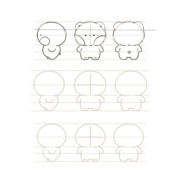 an exercise sheet for children to learn how to draw teddy bears