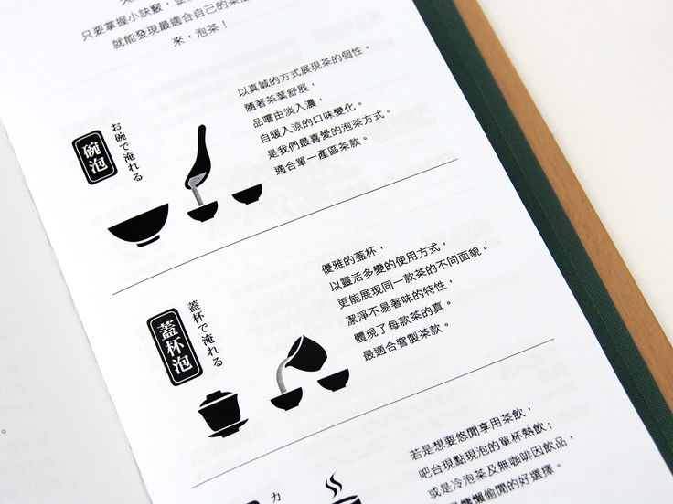 an open book with instructions on how to make coffee in chinese writing and english characters