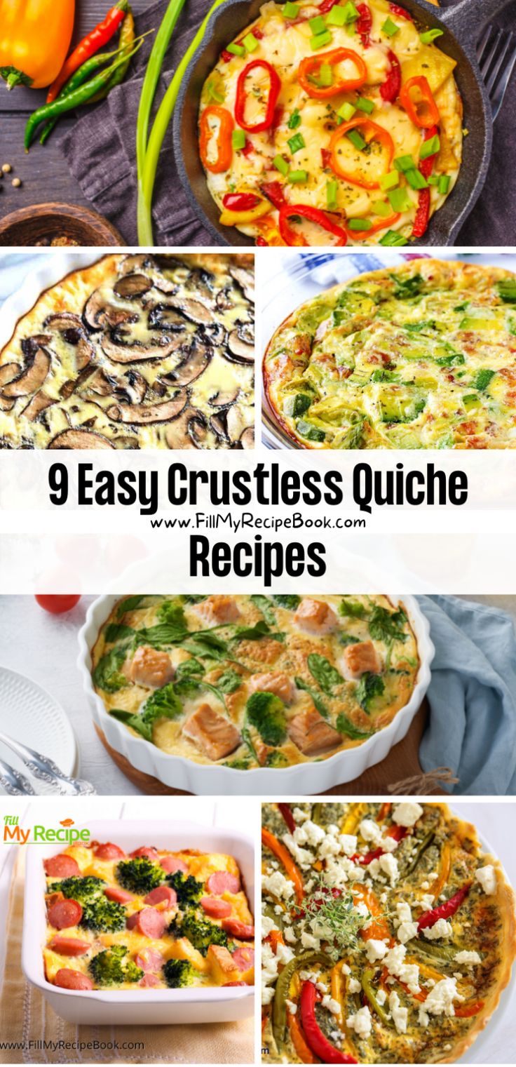 9 easy crustless quiche recipes that you can make in less than 10 minutes