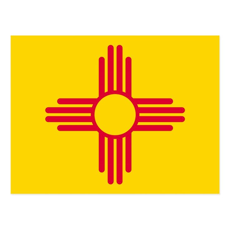 the flag of new mexico state is shown in red and yellow