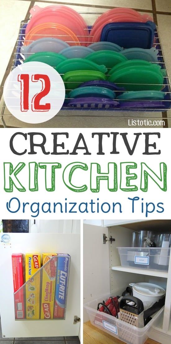 the kitchen organization tips are organized and organized