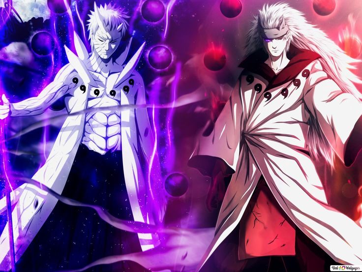 Madara & Obito Obito X Madara, Naruto Pc Wallpaper, Anime Madara, Six Wallpaper, Sage Of Six Paths, Obito Madara, Madara Obito, Madara Uchiha, Naruto