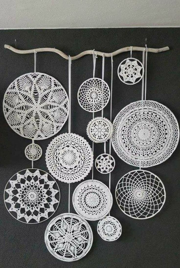 a facebook page with an image of several circular ornaments hanging from the side of it