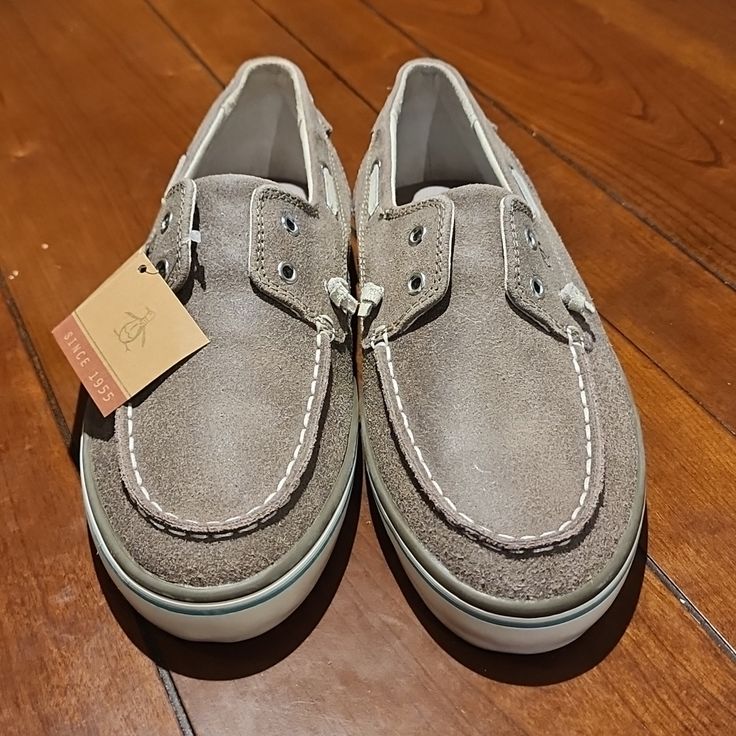 Nwt Original Penguin Catamaran Boat Shoes In Taupe Crackle Color. Never Worn And In Original Box. Perfect Summer Mens Shoe! Canvas Slip-on Boat Shoes With Rubber Sole, Canvas Boat Shoes With Rubber Sole, Casual Boat Shoes With Cushioned Footbed, Canvas Low-top Boat Shoes With Rubber Sole, Low-top Canvas Boat Shoes With Rubber Sole, Casual Synthetic Lace-up Boat Shoes, Comfortable Boat Shoes With Textured Sole, Synthetic Boat Shoes With Cushioned Footbed And Round Toe, Casual Almond Toe Suede Boat Shoes