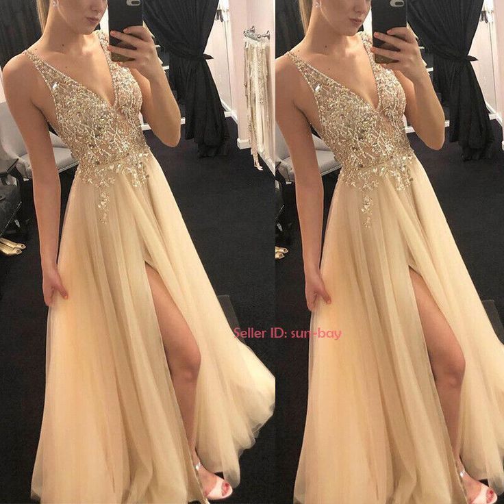 Crystal Prom Dress, Evening Dress Long, Evening Party Gowns, Beaded Tulle, Beaded Prom Dress, Sleeveless Long Dress, Tulle Prom Dress, Party Gowns, Evening Dresses Long