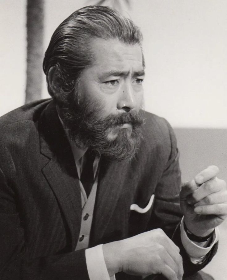 Asian Men Mustache, Old Asian Man, Toshiro Mifune, Red Beard, Character Personality, Hollywood Cinema, Asian Film, Japanese Men, Interesting Faces