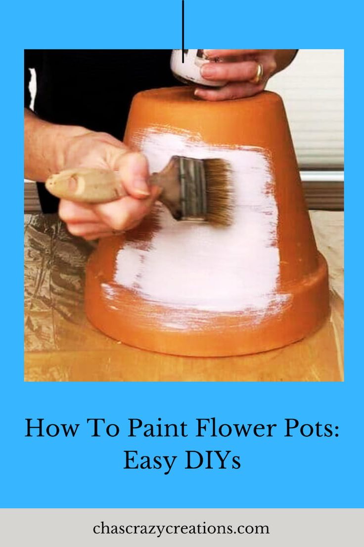 how to paint flower pots with easy diy's