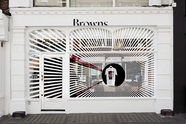 the front entrance to bronco's store in new york city, with an open door