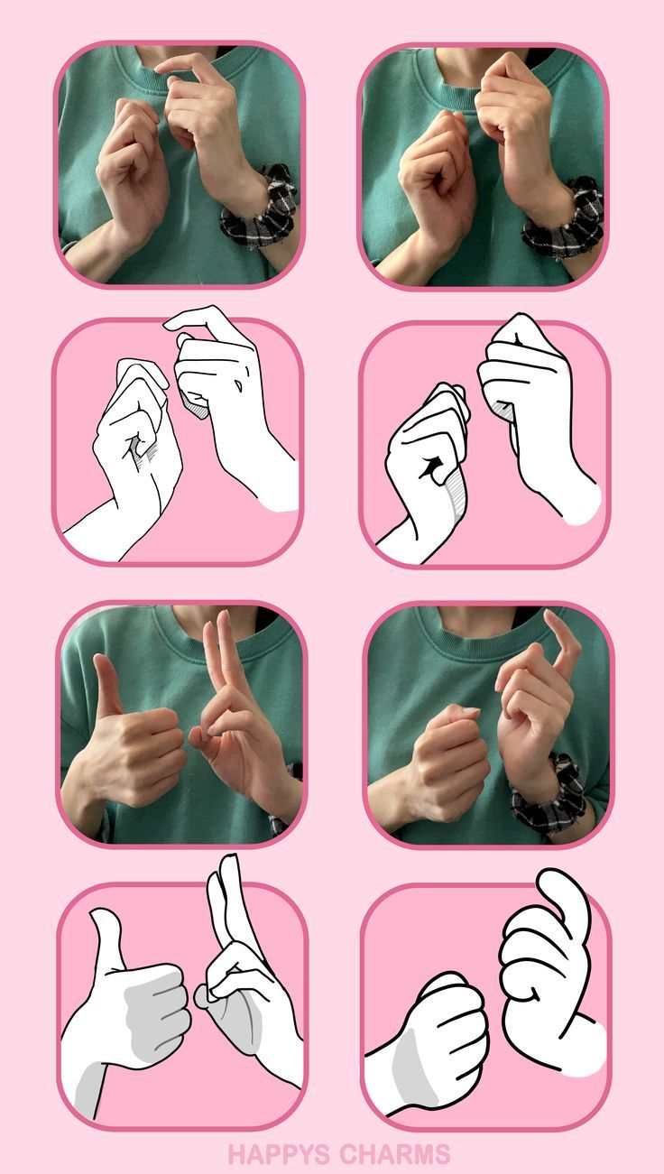 the instructions for how to do an easy hand gesture