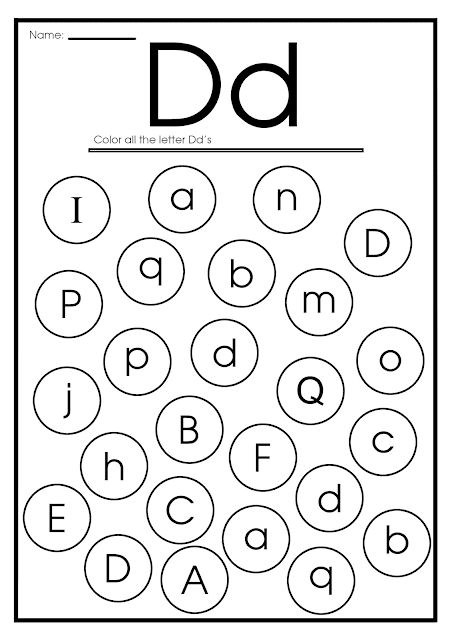 the letter d worksheet for children to learn how to write and draw letters