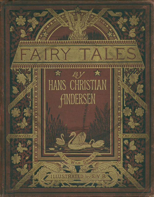 an old book with the title fairy tales written by hans christian ander on it