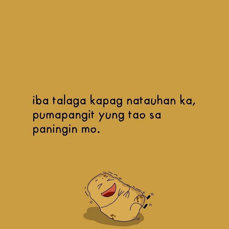 a cartoon character laying down with the caption saying,'ifa tagga kapag nauhan kaka, pumapumpang yang yung tao sa