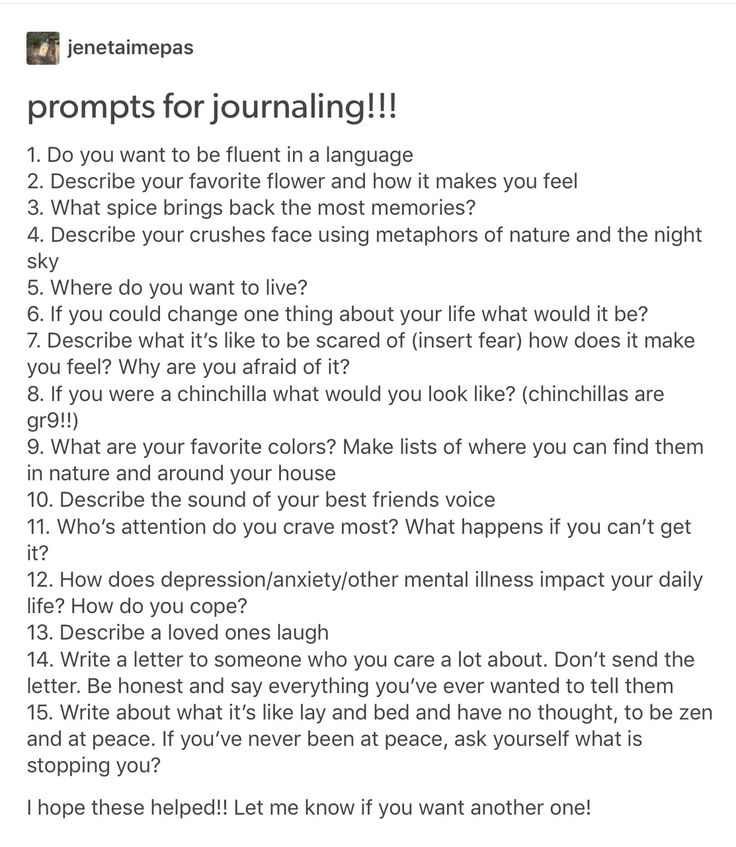 a text message that reads,'proms for journaling'and has been altered to