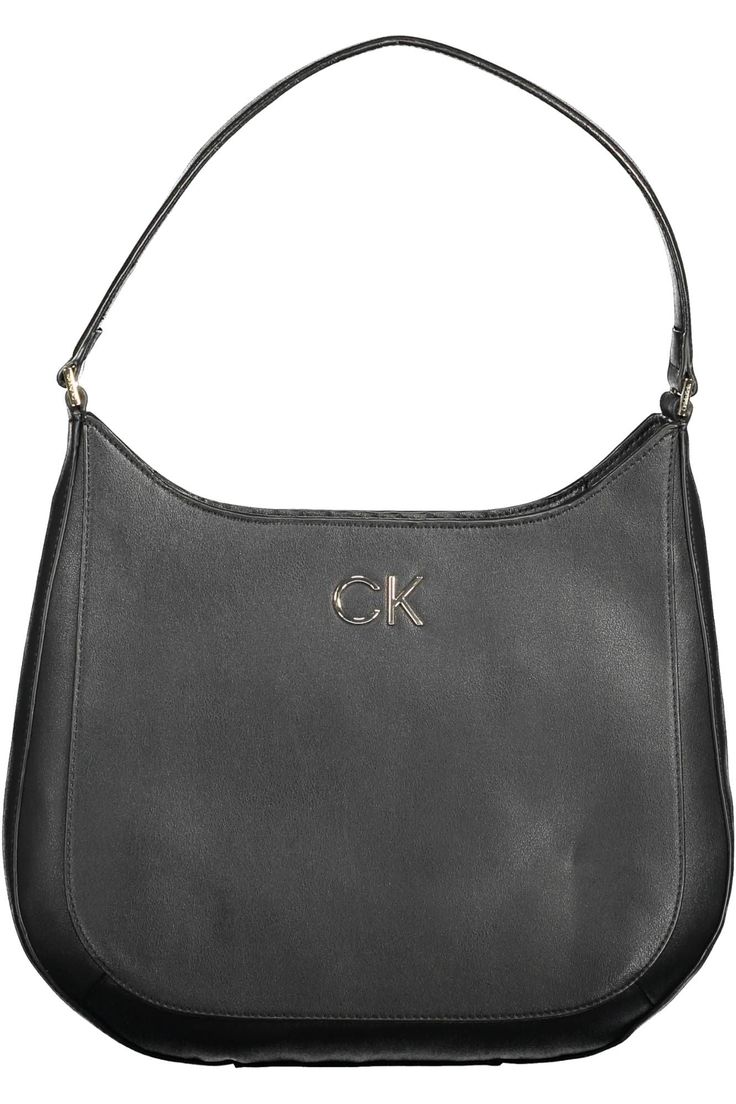 Experience the epitome of modern elegance with this iconic Calvin Klein handbag. Crafted with a blend of sustainability and style, it features a sleek shoulder strap for effortless sophistication. Inside, a singular pocket awaits to keep your essentials secure, while the zip closure ensures everything stays in place. Defined by its prominent logo, this handbag is not just an accessory; it’s a statement. Its black hue is versatile enough to complement any outfit, making it a must-have addition to your fashion repertoire. Material: 51% Polyester, 49% Polyethylene Country of Origin: KH Color: Black Calvin Klein Handbags, Black Shoulder Bag, Calvin Klein Woman, Calvin Klein Black, Pump Sandals, Leather Hobo, Black Handbags, Black Design, Leather Accessories