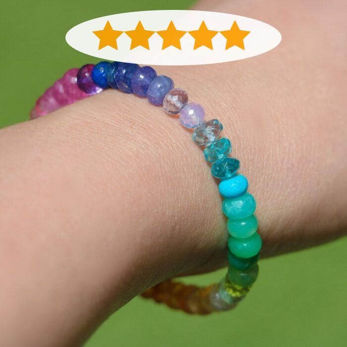 Rainbow Bracelet Precious Gemstone Bracelet SOLID GOLD 14K Colorful Semi Precious Stack Bracelet Rainbow Gemstone Bracelet Ombre Multi Stone (25379 - 29162) Multicolor Gemstone Beads, Rainbow Gemstone Beads Bracelet, Rainbow Gemstone Beads Bracelets For Jewelry Making, Rainbow Gemstone Beads Bracelets For Healing, Rainbow Gemstone Beads Bracelet For Healing, Multicolor Gemstone Bracelets For Healing, Rainbow Gemstone Beads Healing Bracelet, Rainbow Bracelets With Round Natural Stones, Multicolor Faceted Spiritual Bracelets