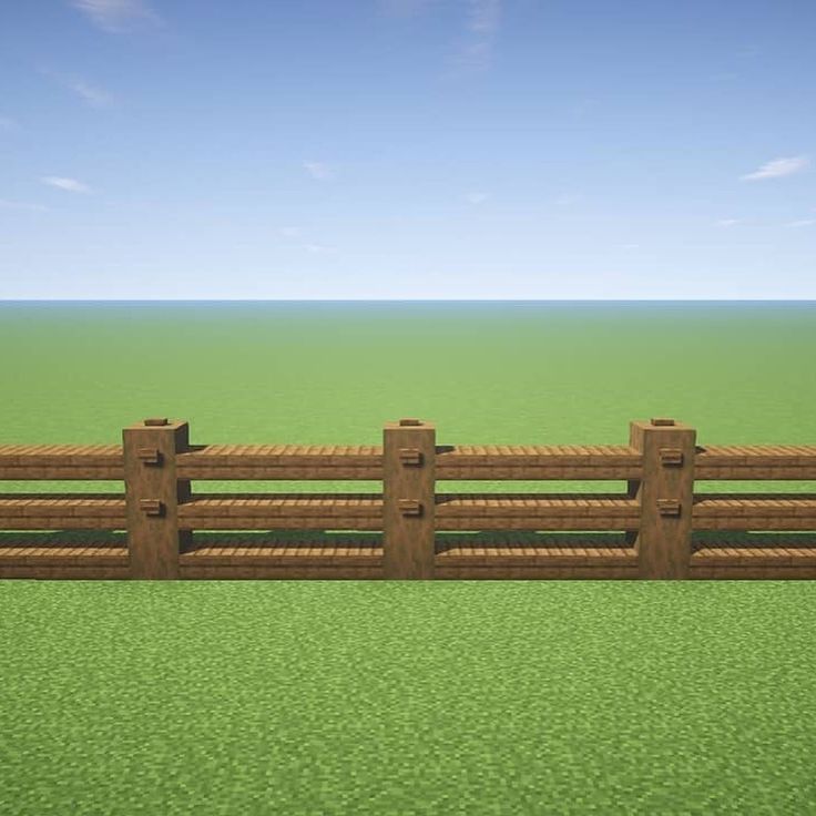 an image of a wooden fence in minecraft