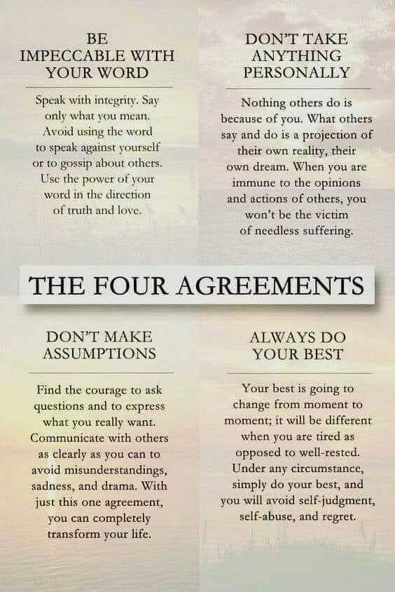 Opinion Words, 4 Agreements, The Four Agreements, A Course In Miracles, Better Me, Note To Self, Good Advice, Great Quotes, Wisdom Quotes