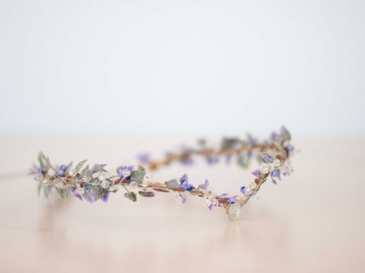 Elven Circlet Wedding, Enchanted Forest Prom King Crown, Fae Party, 12 Princesses, Lavender Flower Crown, Elf Headpiece, Fairy Tiara, Elf Tiara, Elven Circlet